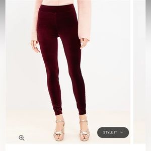 Velvet leggings